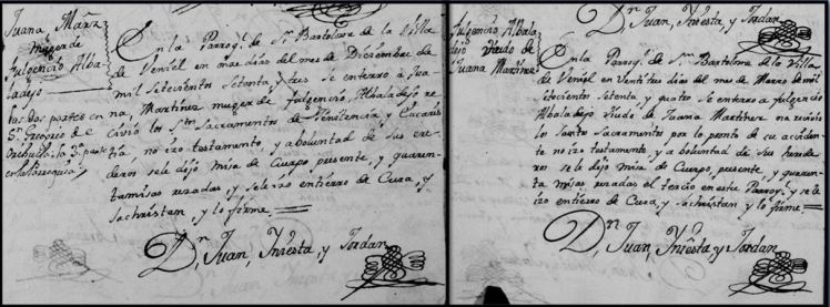 defuncion juana martinez y fulgencio albaladejo