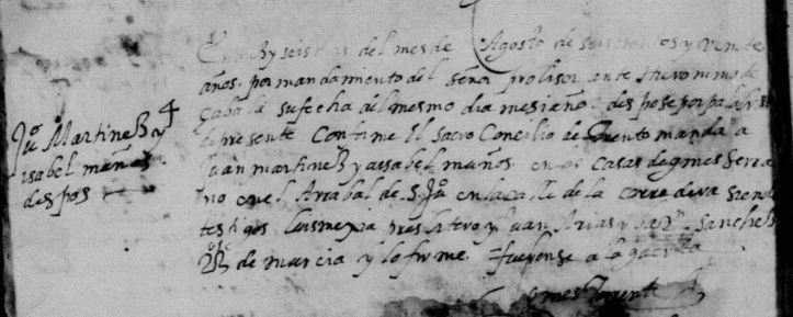 juan martinez e isabel muñoz murcia 1620