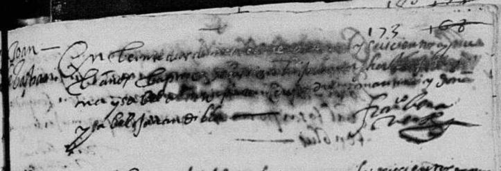 sebastian rufete hijo de melchor rufete y de doña isabel alonso san juan 1609